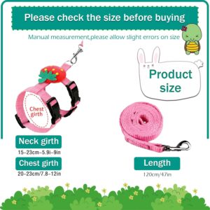 Adjustable Harness and Leash Set for Small Pets 4 Sets - Image 2