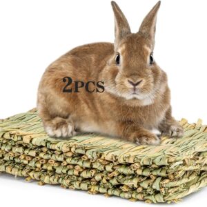 Pet Bedding Grass Mat Natural Woven 2PCS