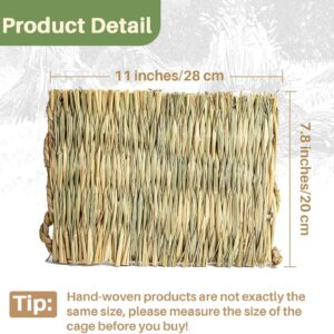 Pet Bedding Grass Mat Natural Woven 2PCS - Image 6