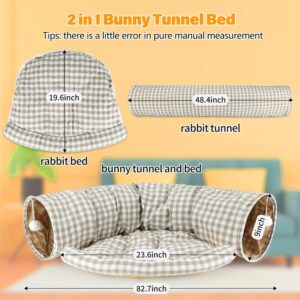 Pet Tunnel Bed Collapsible Design For Cats Kittens - Image 2