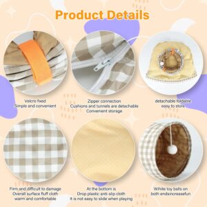 Pet Tunnel Bed Collapsible Design For Cats Kittens - Image 3
