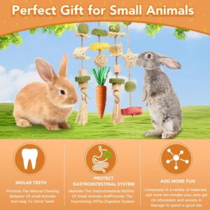 Rabbit Chew Toy Rattan Ring with Snacks - Image 6