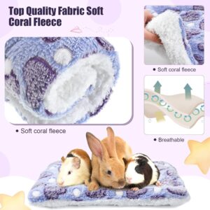 Small Animal Bed Pads Fleece Warm Purple 3 Pcs - Image 3
