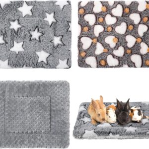 Small Animal Bed Pads Fleece Warm Purple 3 Pcs - Image 8