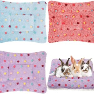 Small Animal Bed Pads Fleece Warm Purple 3 Pcs - Image 9