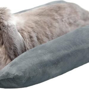 Small Animal Plush Bed Mat Gray - Image 10