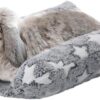Small Animal Plush Bed Mat Gray