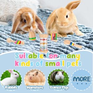 Wooden Bunny Toy Set 5 Pieces Multi-Coloured - Image 6